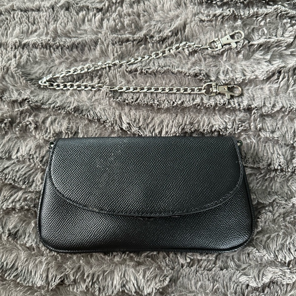 Small black shoulder purse/clutch